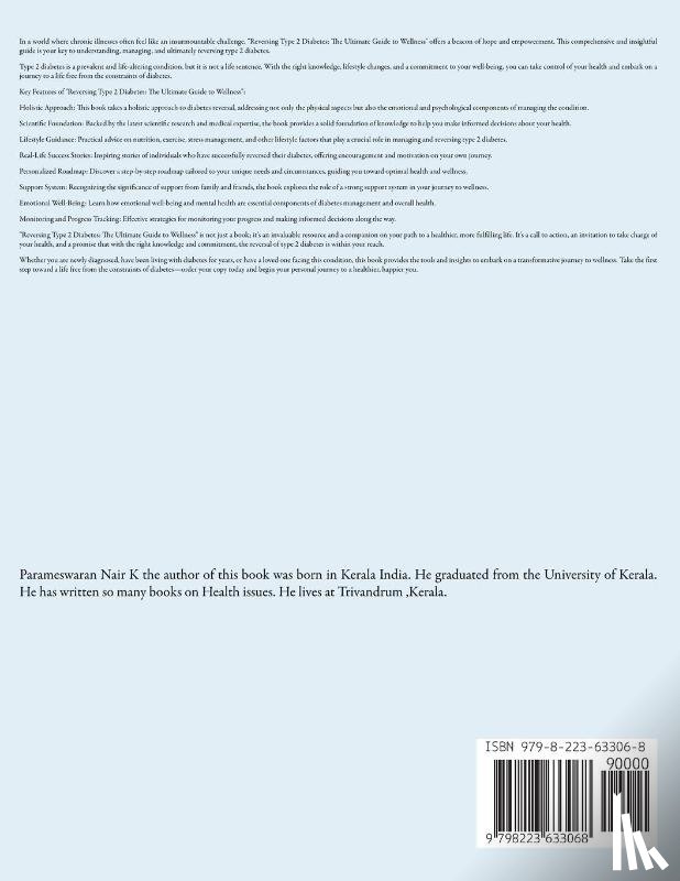 K, Parameswaran Nair - Reversing Type 2 Diabetes