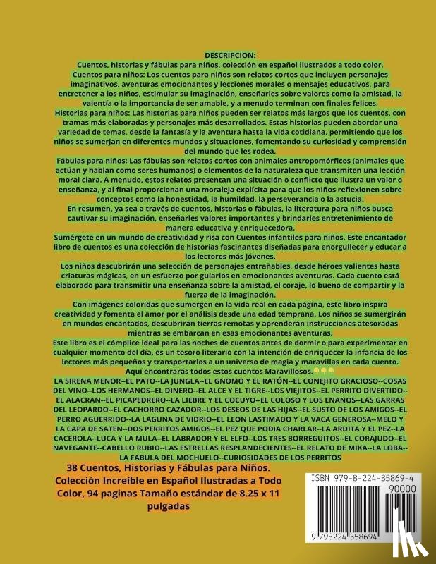 Camacho, Zoila - Relatos con Cuentos, historias y fabulas para ninos. Volumen 04