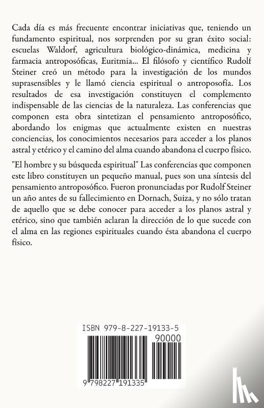 Steiner, Rudolf - Antroposofía, Introducción al Conocimiento del Ser Humano