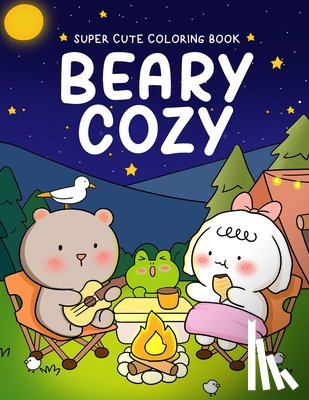 Palette, Sunday - Beary Cozy: Super Cute Coloring Book for Adults and Teens Featuring Adorable Animal Scenes with Easy & Simple Designs for Relaxation and Stress Relief