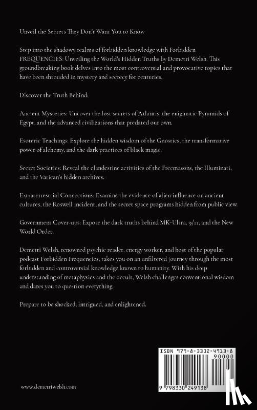 Welsh, Demetri - Forbidden Frequencies