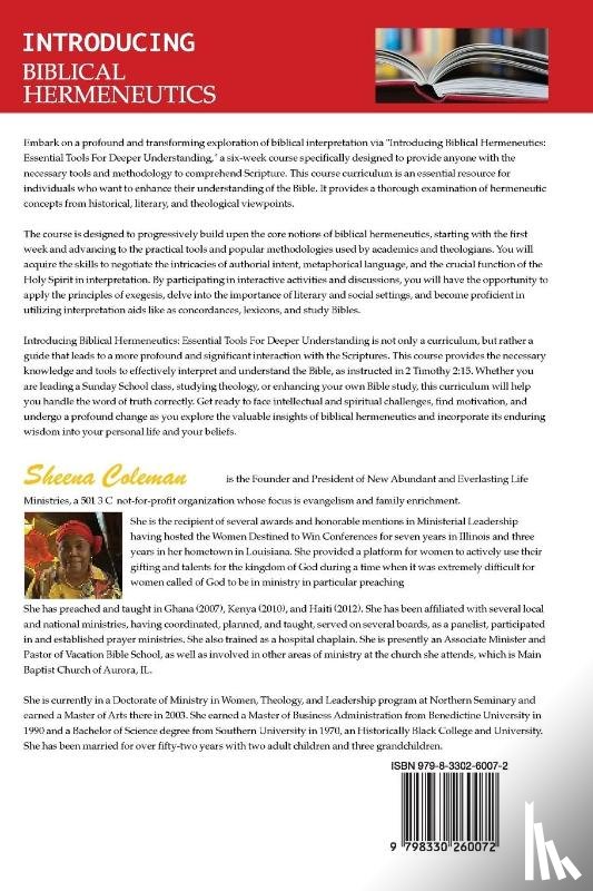Coleman, Sheena - Introducing Biblical Hermeneutics