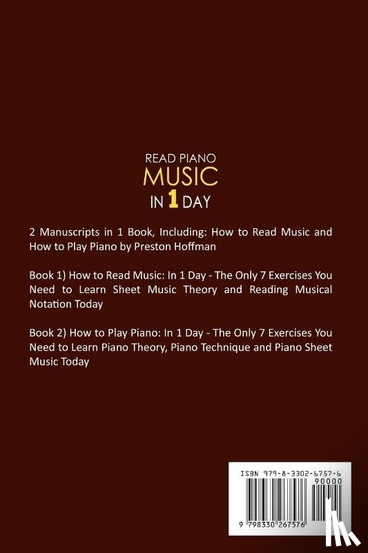 Hoffman, Preston - Read Piano Music
