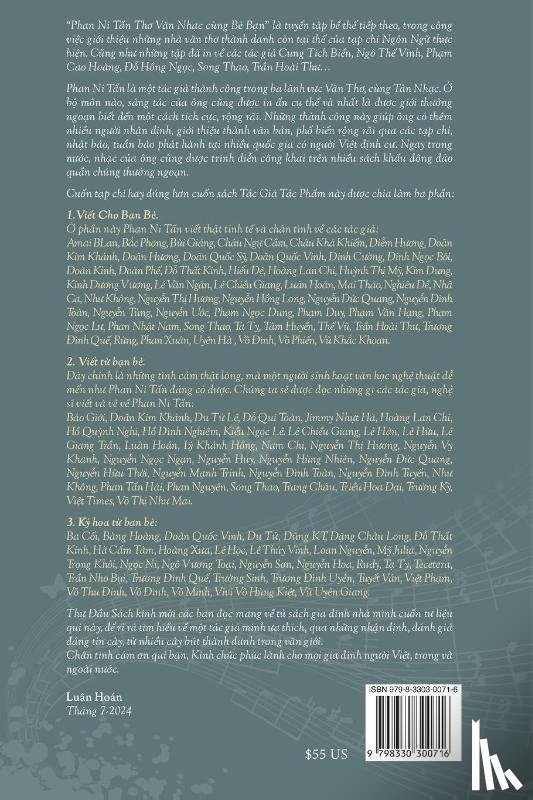  - T¿p Chí Ngôn Ng¿ S¿ ¿¿c Bi¿t - Phan Ni T¿n & Bè B¿n (softcover - black&white - groundwood paper)