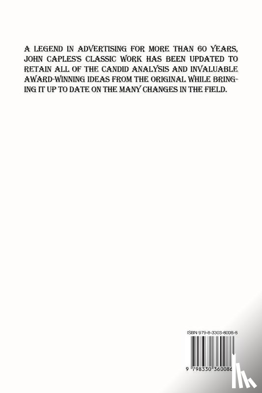 Caples, John - Tested advertising methods