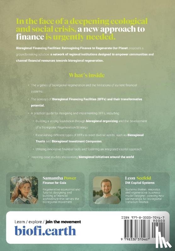 Power, Samantha E., Seefeld, Leon - Bioregional Financing Facilities