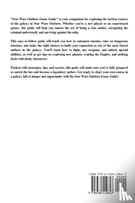 Smart, Cade - Star Wars Outlaws Game Guide