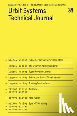 Urbit Foundation - Ustj V1n2: Fa2024