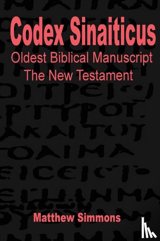 Simmons, Matthew - Codex Sinaiticus