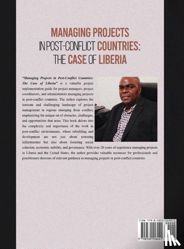 J. Williams, DBA PMP Teakon - MANAGING PROJECTS IN POST CONFLICT COUNTRIES