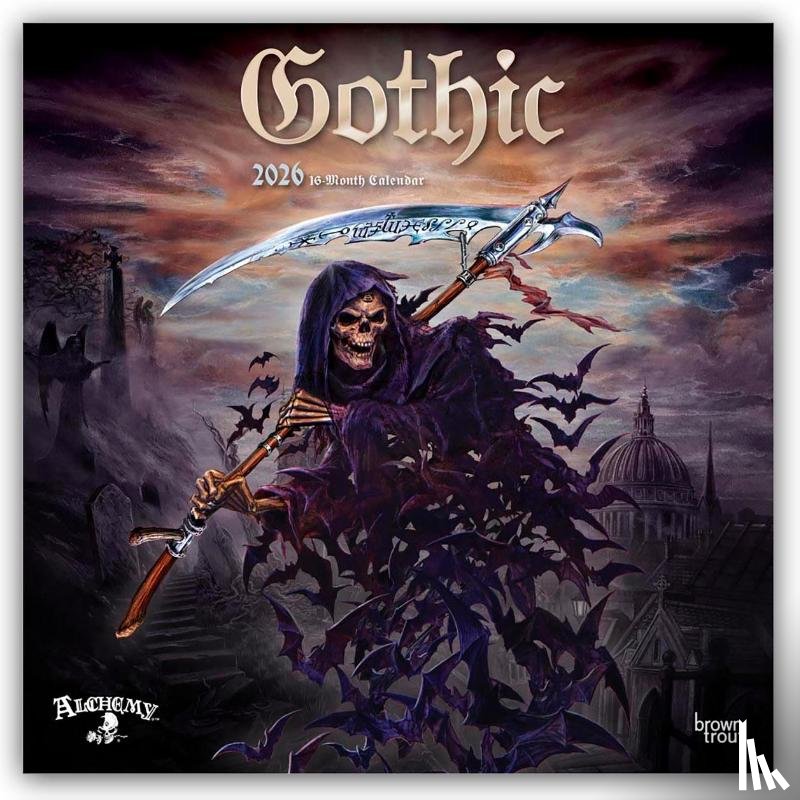 Publishers, Browntrout - Gothic 2026 - 16-Monatskalender