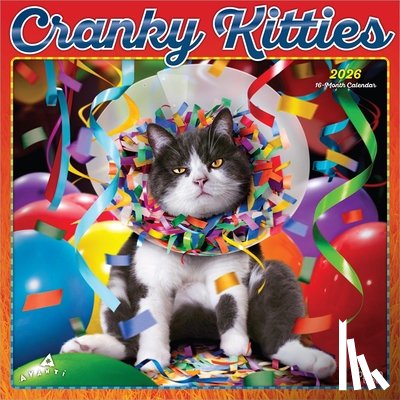 Browntrout - Avanti Cranky Kitties 2026 Square Flap Foil Calendar