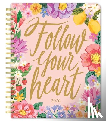 Browntrout - Bonnie Marcus Official 2026 6 X 7.75 Inch Weekly Desk Planner Foil Stamped Cover