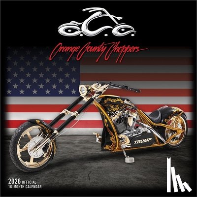 Browntrout - Orange County Choppers Official 2026 12 X 24 Inch (Hanging) Monthly Square Wall Calendar Plastic-Free
