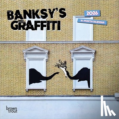 Browntrout - Banksy's Graffiti 2026 Mini 7x7 Calendar