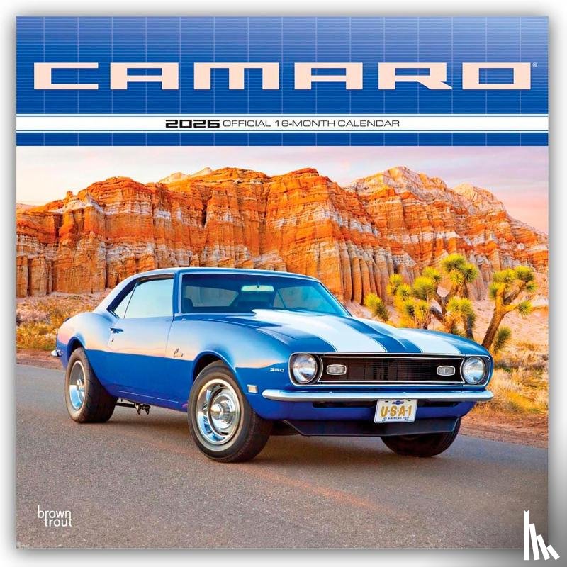 Publishers, Browntrout - Camaro 2026 Square Flap Calendar
