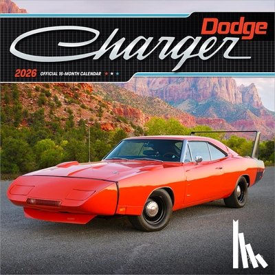Browntrout - Dodge Charger Official 2026 12 X 24 Inch (Hanging) Monthly Square Wall Calendar Foil Stamped Cover Plastic-Free