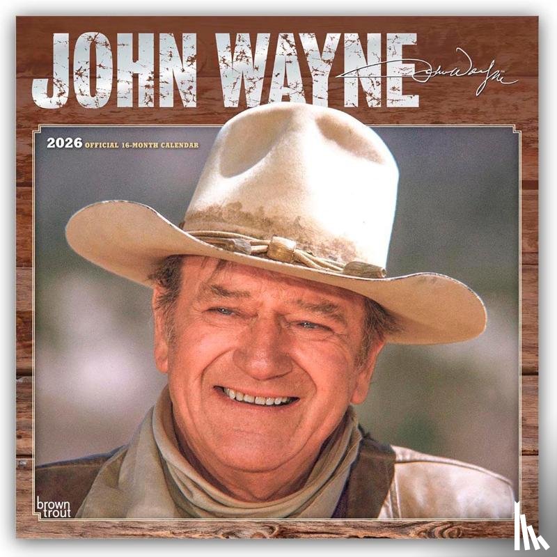 Publishers, Browntrout - John Wayne 2026 - 16-Monatskalender