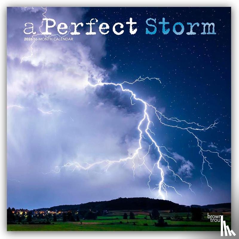 Publishers, Browntrout - Perfect Storm 2026 Square Flap Foil Calendar