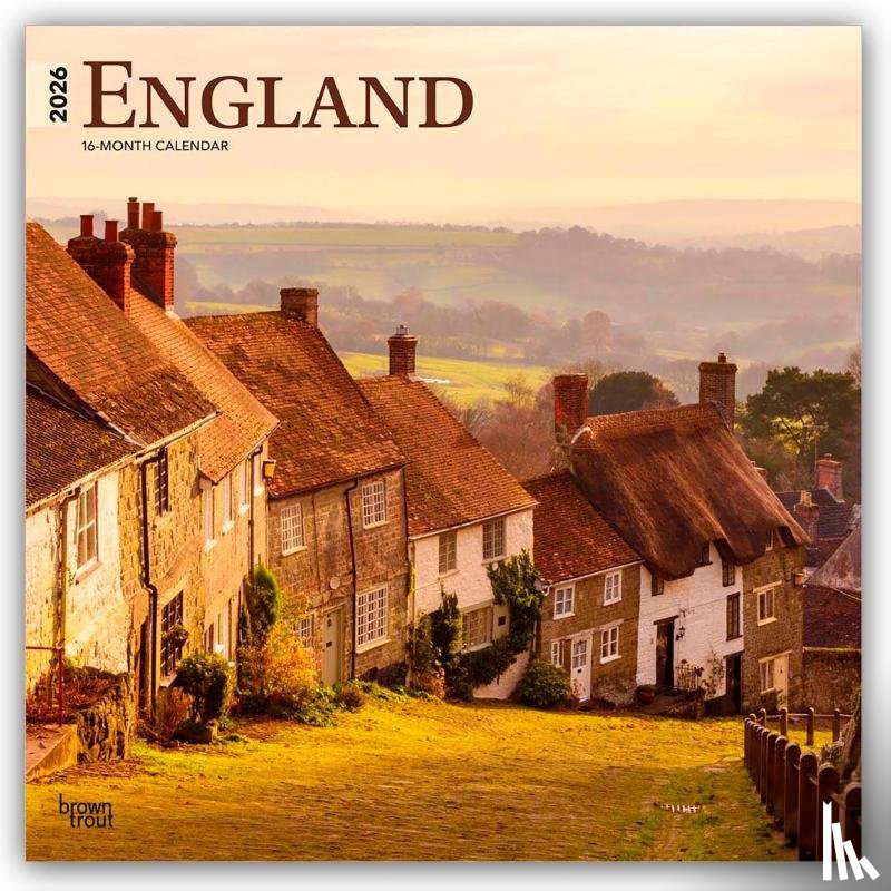 Publishers, Browntrout - England 2026 - 16-Monatskalender