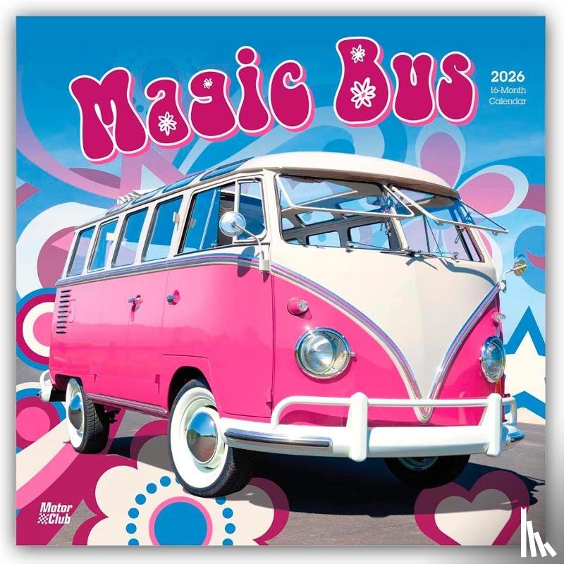 Publishers, Browntrout - Magic Bus 2026 Square Flap Motor Club Calendar