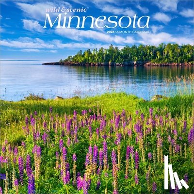 Browntrout - Minnesota Wild & Scenic 2026 12 X 24 Inch (Hanging) Monthly Square Wall Calendar Plastic-Free