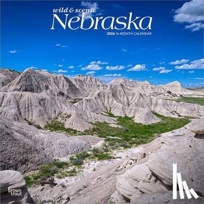 Browntrout - Nebraska Wild & Scenic 2026 12 X 24 Inch (Hanging) Monthly Square Wall Calendar Plastic-Free