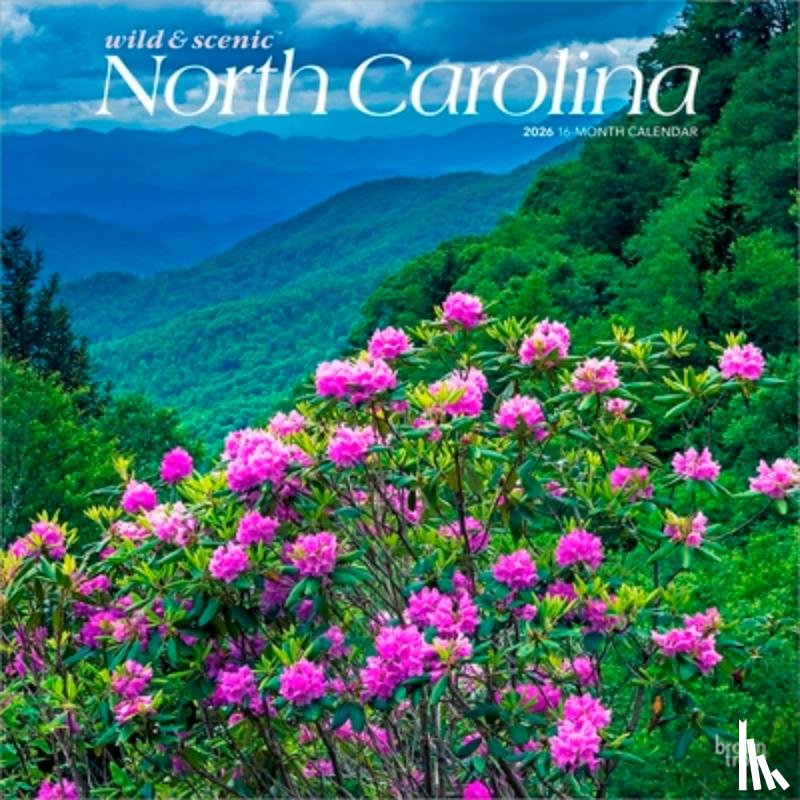 Browntrout - North Carolina Wild & Scenic 2026 12 X 24 Inch (Hanging) Monthly Square Wall Calendar Plastic-Free