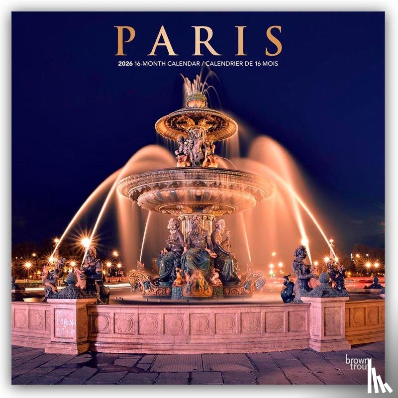 Publishers, Browntrout - Paris 2026 - 16-Monatskalender