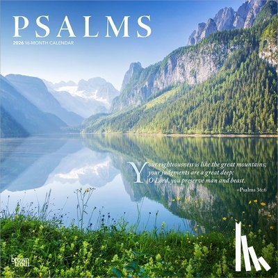 Browntrout - Psalms 2026 12 X 24 Inch (Hanging) Monthly Square Wall Calendar Plastic-Free