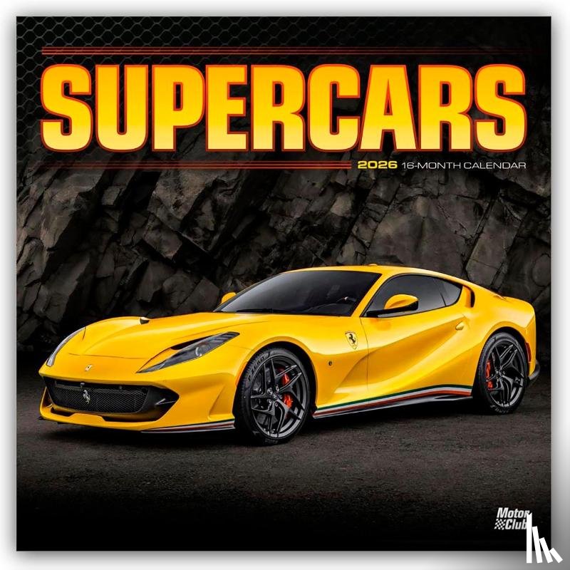 Publishers, Browntrout - Supercars - Supersportwagen 2026 - 16-Monatskalender