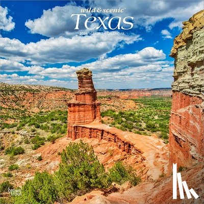 Browntrout - Texas Wild & Scenic 2026 12 X 24 Inch (Hanging) Monthly Square Wall Calendar Plastic-Free