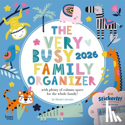 Browntrout - Very Busy Family Organizer 2026 Square Flap Matte Calendar