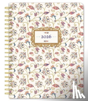 Browntrout - Tuscan Delight 2026 6 X 7.75 Inch Weekly Desk Planner Foil Stamped Cover
