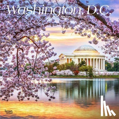 Browntrout - Washington D.C. 2026 12 X 24 Inch (Hanging) Monthly Square Wall Calendar Plastic-Free
