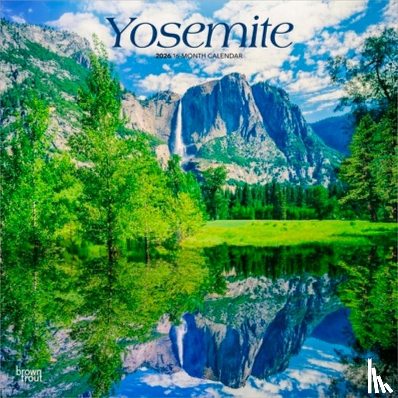 Browntrout - Yosemite 2026 12 X 24 Inch (Hanging) Monthly Square Wall Calendar Plastic-Free