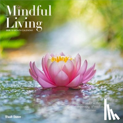 Brush Dance - Mindful Living 2026 12 X 24 Inch (Hanging) Monthly Square Wall Calendar Plastic-Free