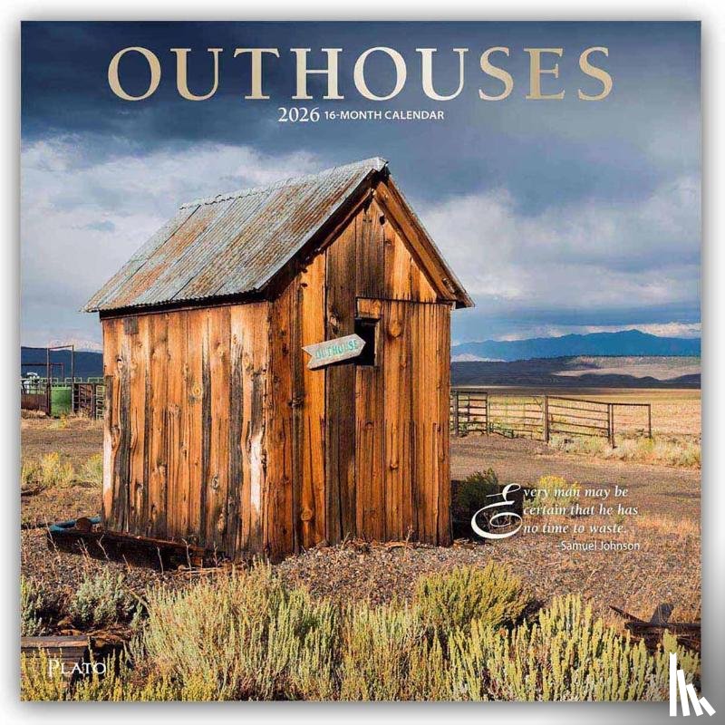 Publishers, Browntrout - Outhouses 2026 Square Plato Foil Calendar