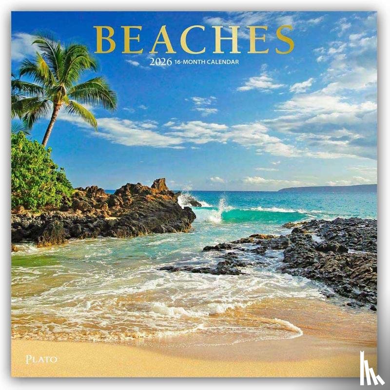 Publishers, Browntrout - Beaches 2026 Square Plato Foil Calendar