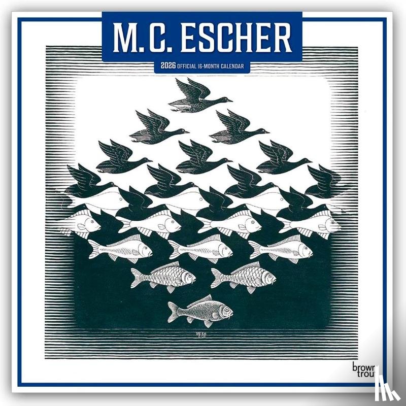 Publishers, Browntrout - M. C. Escher 2026 - 16-Monatskalender