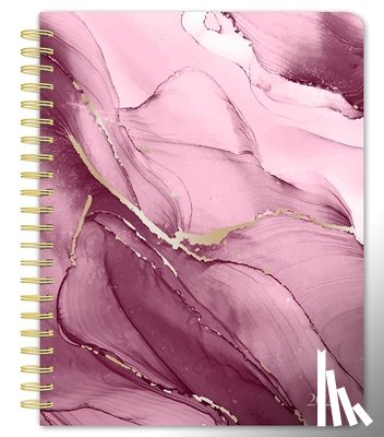 Browntrout - Crackled Blush 2026 6 X 7.75 Inch Weekly Desk Planner Foil Stamped Cover
