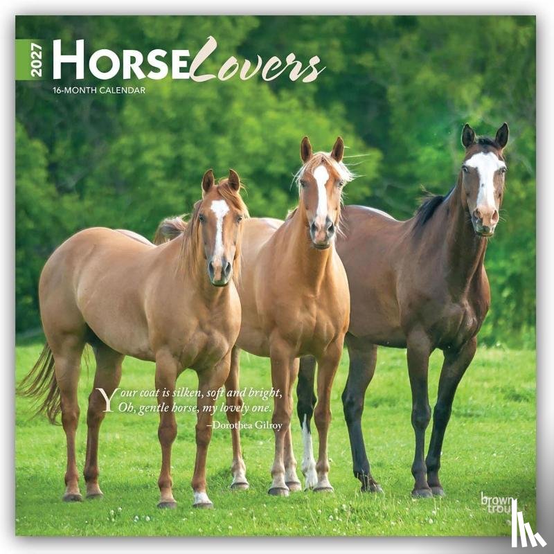 Publishers, Browntrout - Horse Lovers - Pferdeliebhaber 2027 - 16-Monatskalender