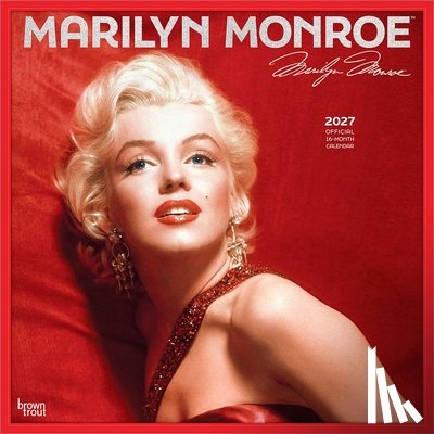 Browntrout - Marilyn Monroe Official 2027 12 X 24 Inch (Hanging) Monthly Square Wall Calendar Foil Stamped Cover Plastic-Free