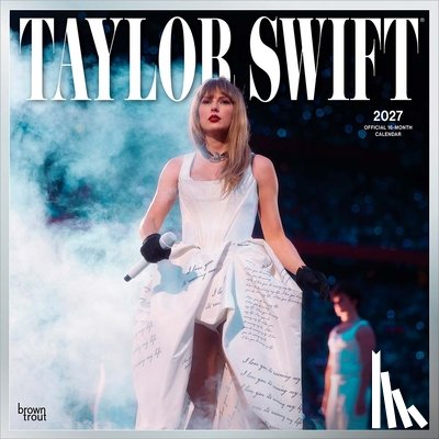 Browntrout - Taylor Swift Official 2027 12 X 24 Inch (Hanging) Monthly Square Wall Calendar Plastic-Free