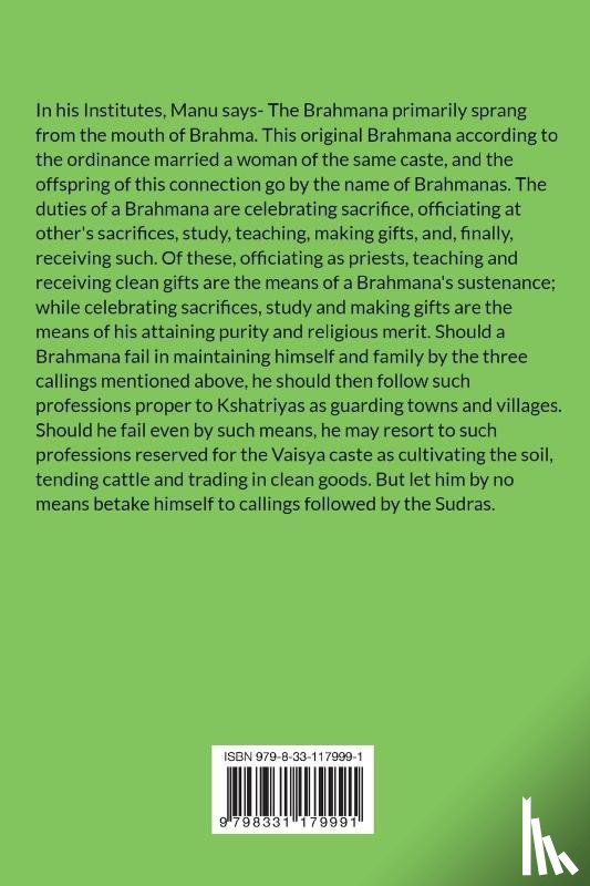 Tagore, Sourindro Mohun - The Caste System of the Hindus