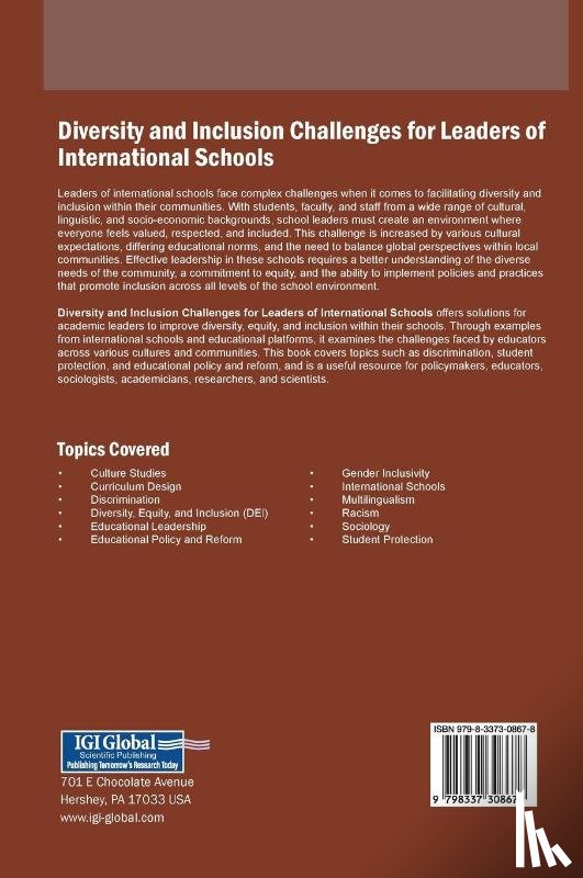  - Diversity and Inclusion Challenges for Leaders of International Schools