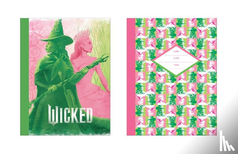 Insight Editions - Wicked Pink & Green Composition Notebook Set (Set of 2)