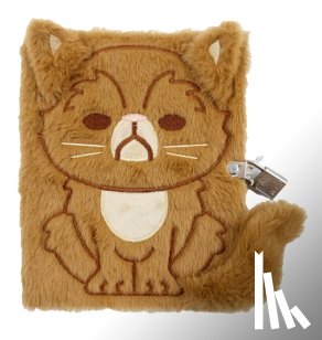 Insight Editions - Harry Potter: Crookshanks Plush Lock & Key Diary