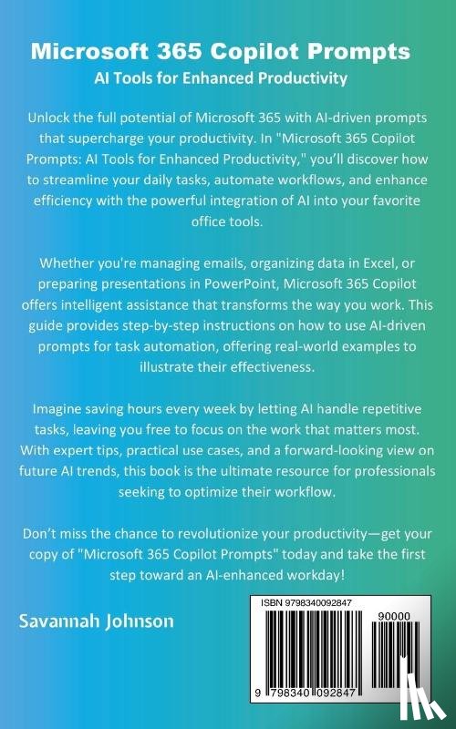 Johnson, Savannah - Microsoft 365 Copilot Prompts