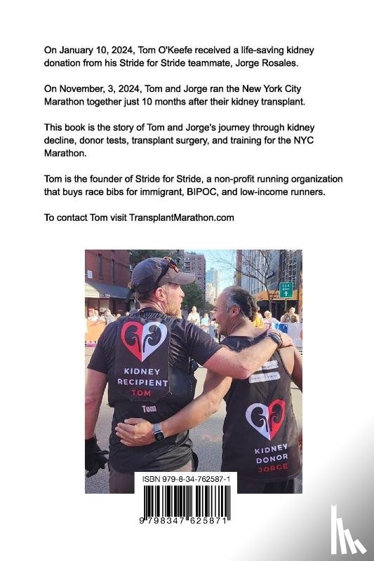 O'Keefe, Tom - Transplant Marathon